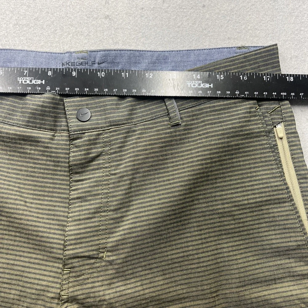 Nike Golf Dri Fit Shorts Mens 34‎ Striped Performance Stretch